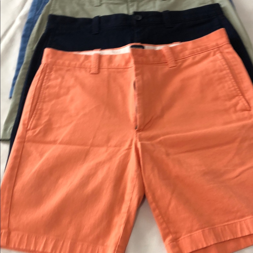 Set of (4) J. Crew Men's Casual Shorts - Orange, Blue, Green, and Navy - Picture 2 of 10